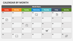 Calendar by Month - Slide