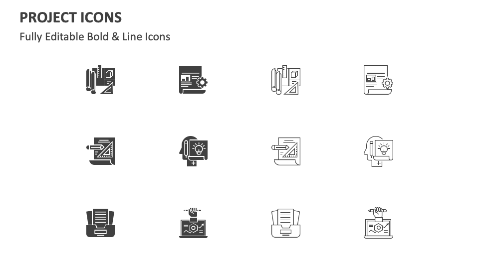Project Icons for PowerPoint and Google Slides - PPT Slides