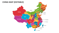 China Map (Editable) - Slide 1