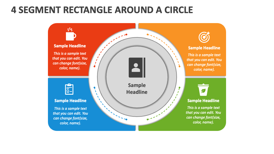 Ppt Slide Four Squares Venn Diagram Business Plan - PowerPoint Templates