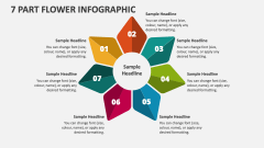 7 Part Flower Infographic - Slide