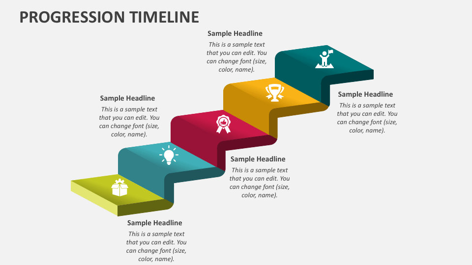Progression Timeline PowerPoint Presentation Slides - PPT Template