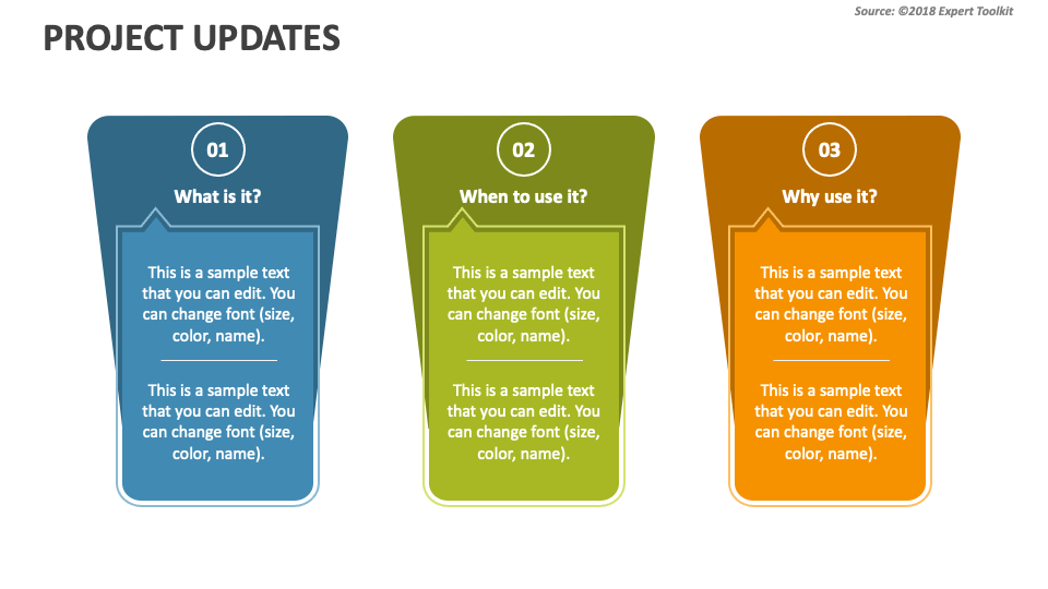 Project updates powerpoint presentation slides ppt template