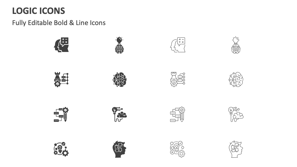 Logic Icons for PowerPoint and Google Slides - PPT Slides