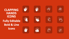 Clapping Hands Icons - Slide 1