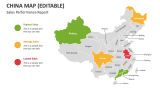 Sales Performance Report - China Map - Slide 3