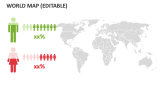 World Map (Editable) - Slide 6