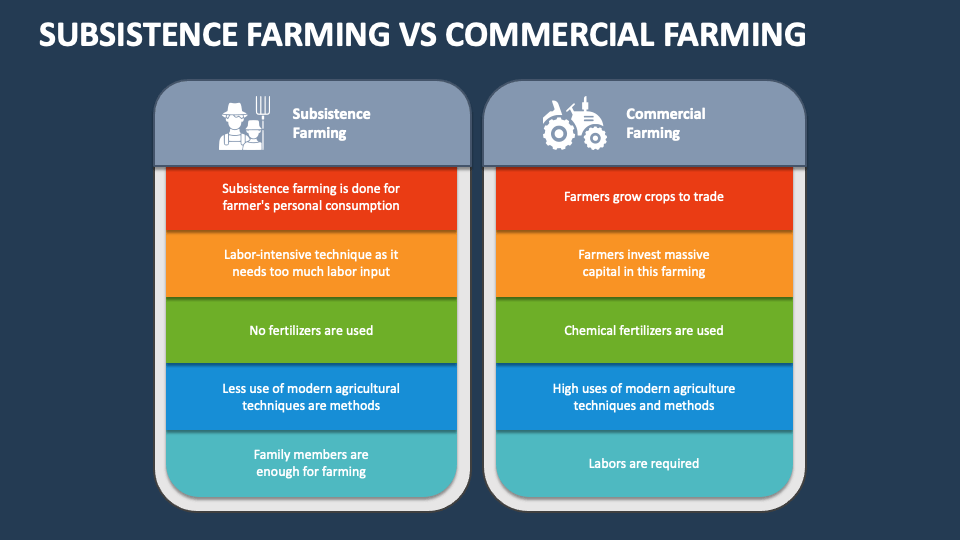 Subsistence Farming Vs Commercial Farming PowerPoint and Google Slides ...