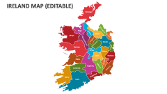 Ireland Map (Editable) - Slide 1