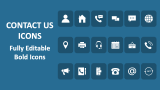 Contact us Icons - Slide 1