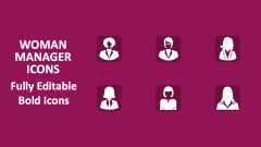 Woman Manager Icons - Slide 1