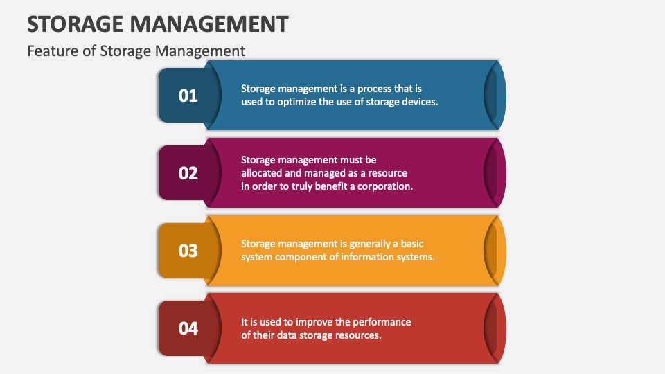 Storage Management PowerPoint Presentation Slides PPT Template