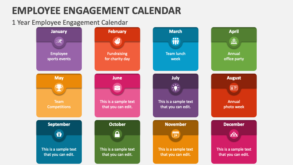 Employee Engagement Calendar PowerPoint Presentation Slides PPT Template