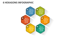 6 Hexagons Infographic - Slide