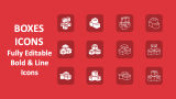 Boxes Icons - Slide 1