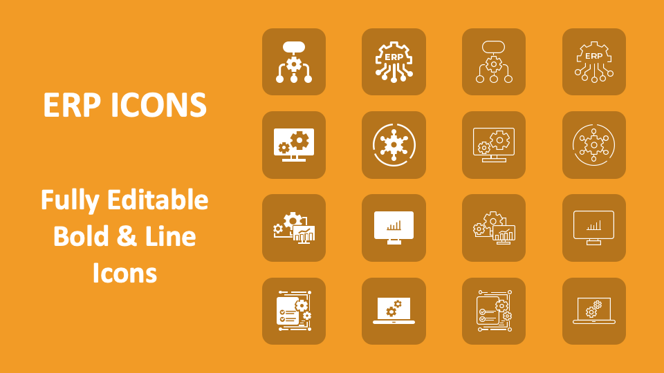 ERP Icons for PowerPoint and Google Slides - PPT Slides