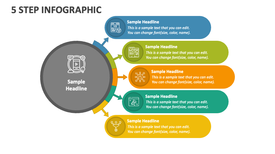 5 Step Infographic PowerPoint and Google Slides Template - PPT Slides