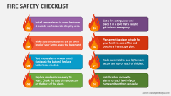 Fire Safety Checklist - Slide
