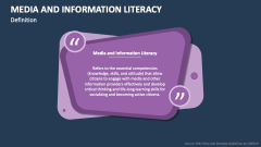Media And Information Literacy Definition - Slide 1