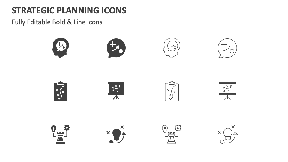 Strategic Planning Icons for PowerPoint and Google Slides - PPT Slides