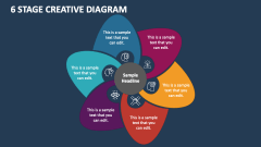 6 Stage Creative Diagram - Slide