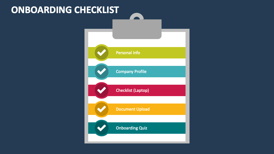 Onboarding Checklist - Slide 1