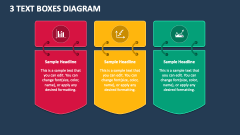 3 Text Boxes Diagram - Slide