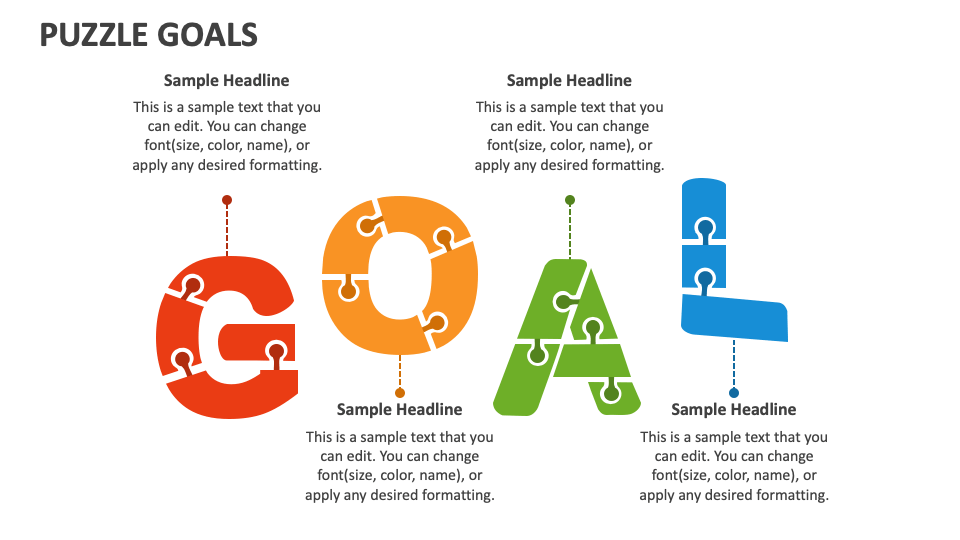 6 Puzzle Pieces For Project Planning, PowerPoint Templates Download, PPT  Background Template