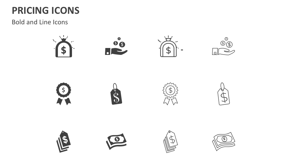 Pricing Icons PowerPoint Presentation Slides - PPT Template
