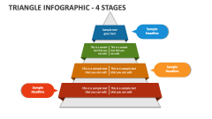 Triangle Infographic - 4 Stages - Slide