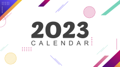 Calendar 2023 - Slide 1