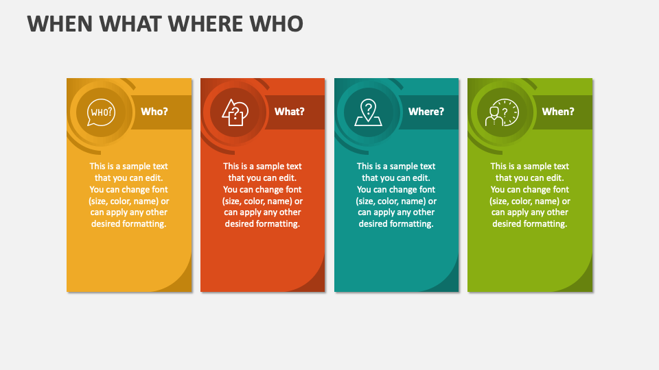 When What Where Who PowerPoint Presentation Slides - PPT Template