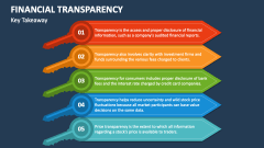 Financial Transparency Key Takeaway - Slide 1