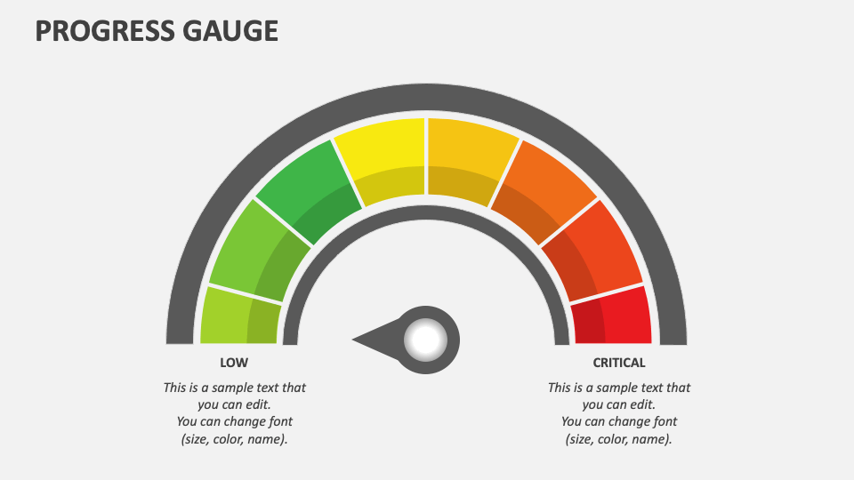 Progress Gauge PowerPoint and Google Slides Template PPT Slides