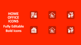 Home Office Icons - Slide 1