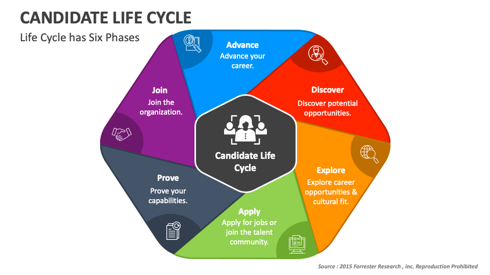 Candidate Life Cycle PowerPoint Presentation Slides - PPT Template - During An Advancement Cycle A Candidate