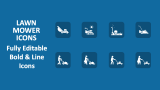 Lawn Mower Icons - Slide 1