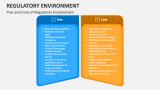 Pros and Cons of Regulatory Environment - Slide 3