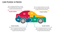 Car Puzzle 4 Pieces - Slide