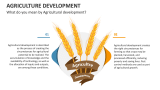 What do you mean by Agricultural development? - Slide 2