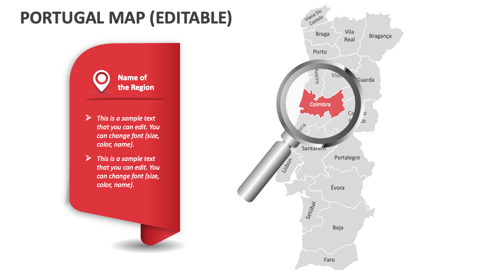 Portugal Map PowerPoint Template 06