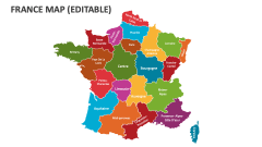 France Map (Editable) - Slide 1