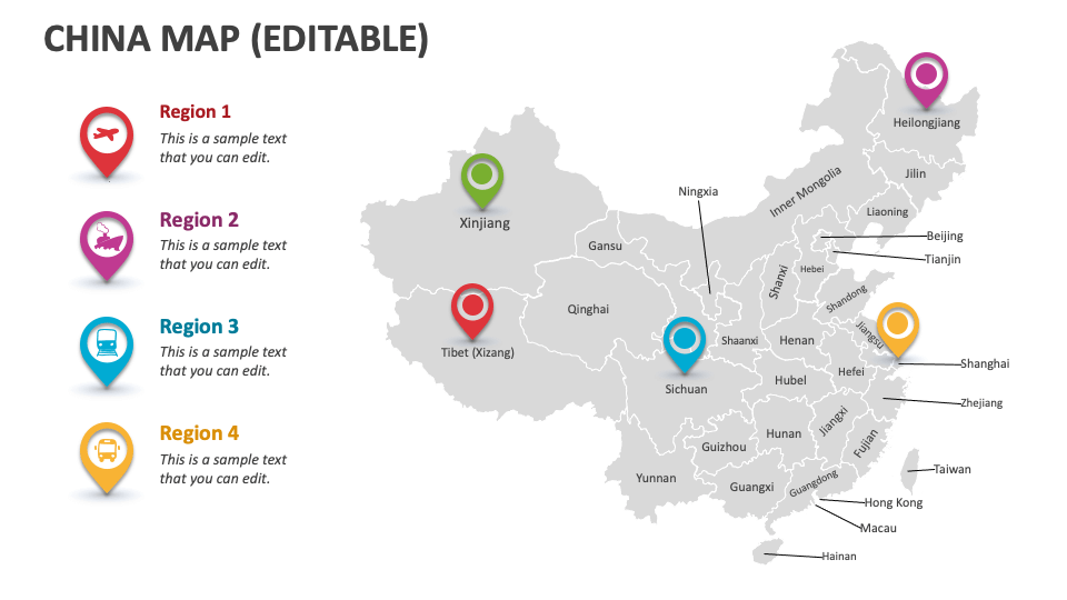 China Map PowerPoint Presentation Slides PPT Template