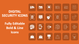 Digital Security Icons - Slide 1