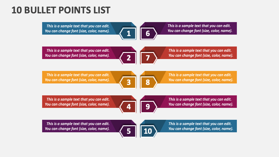 bulleted list in powerpoint presentation