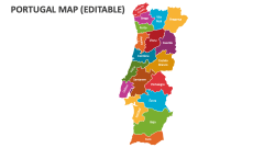 Portugal Map (Editable) - Slide 1