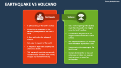 Earthquake Vs Volcano - Slide 1