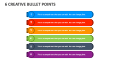 6 Creative Bullet Points - Slide