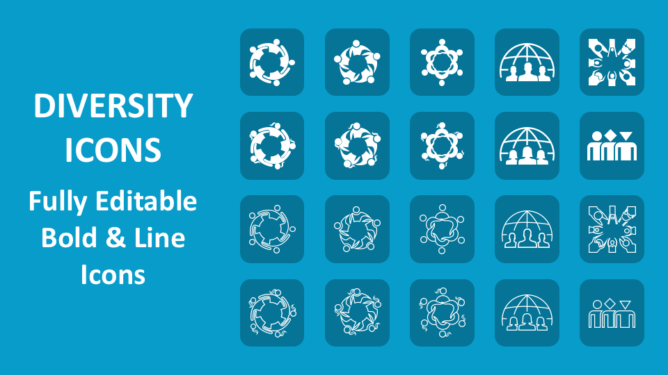Diversity icons powerpoint presentation slides ppt template