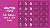 Vitamins Icons - Slide 1